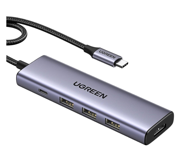 UGREEN Hub USB-C CM511 HDMI 4K 60Hz 3xUSB 3.0 5Gbps PD 100W srebrny - 1488926 - zdjęcie